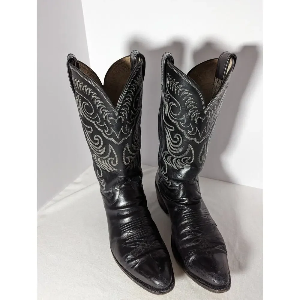 Olathe Vtge Western Boots 10B.Made Olathe Kansas USA Cats Paw Heel Can Be Unisex